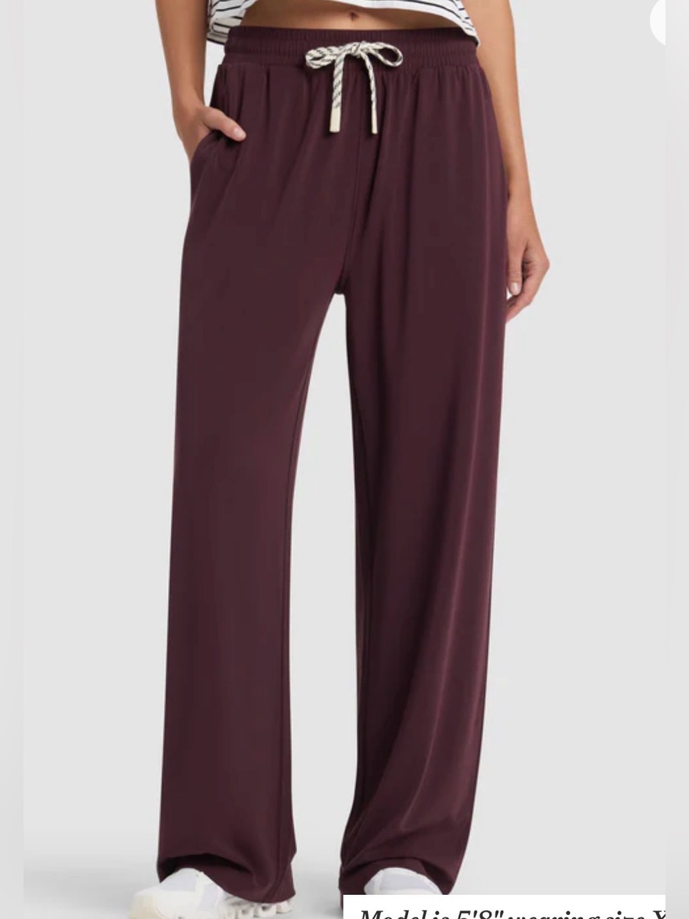 Cozy Earth Studio Wide Leg Pant NWT Size Small in Raisin